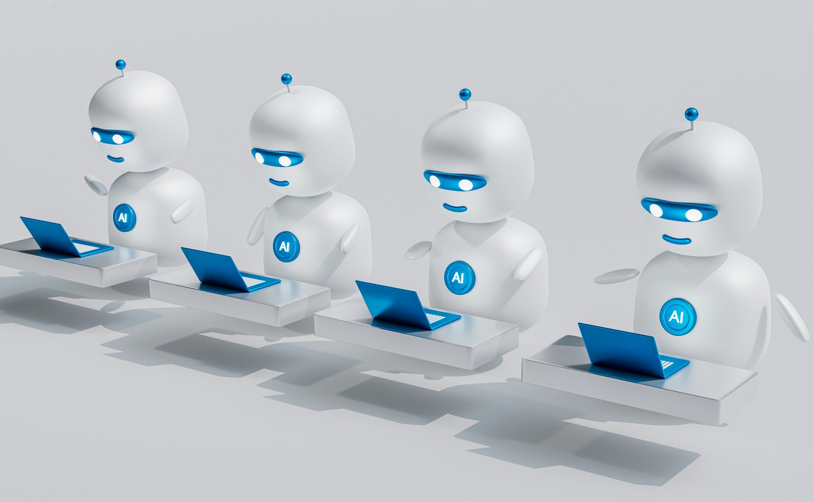 Illustration representing chatbot-guided conversions from website traffic to leads