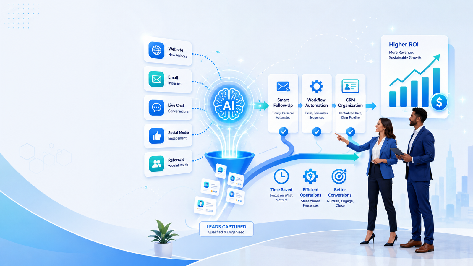 Learn how Xandermar LLC helps businesses use AI to generate qualified leads, automate follow-up, improve internal processes, reduce administrative work, and build a more efficient path from opportunity to revenue.