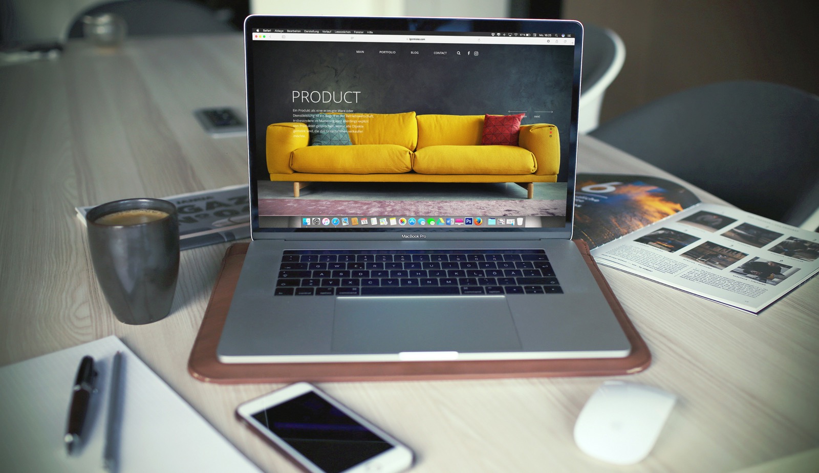 Website design illustration representing custom web development and hosting services